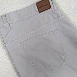 Peter Millar Pants Mens 38 ? Cotton Stretch 5 Pocket Chino Gray Casual 38x29